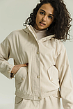 Молодіжна вельветова куртка коротка із якісної італьйської тканини 42-52 розміри різні кольори бежева, фото 3