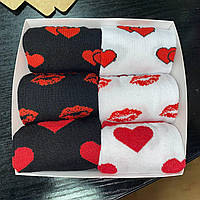 Бокс жіночих подарункових шкарпеток 36-41 на 6 пар r_370