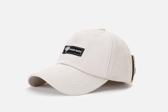 Кепка бейсболка Hand Made Імітація Очків Розмір 54-59 см Бежева, фото 3
