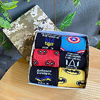 Подарочный бокс набор мужских носков 40-45 на 6 пар в подарочной коробке r_390