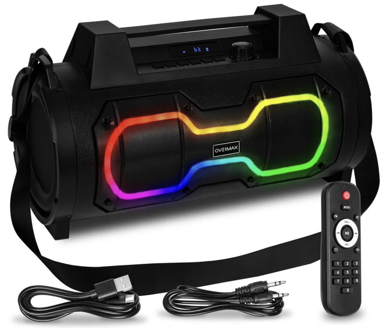 Портативна бездротова bluetooth колонка Overmax Sound Beat Box 50W Акумуляторна bluetooth колонка Колонка для вечірки !!!