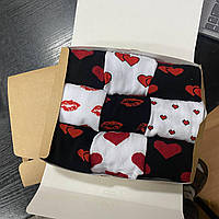 Подарочный бокс набор мужских носков 40-45 г на 9 пар в подарочной крафтовой коробке с лентой r_495