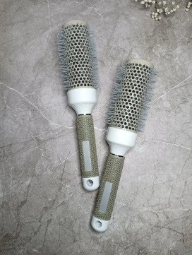 Термобраш керамічний з прогумованою ручкою для укладання волосся (діаметр 25), фото 1