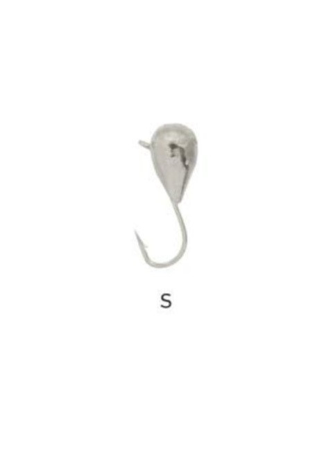 Мормишка вольфрамова Fishing ROI 4мм 1.02гр Крапля з вушком (silver, серебряный) (10 шт) (400-11-03-S)