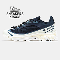 Чоловічі кросівки Salomon XT-6 FT Blue White, Демісезонні кросівки Саломон, сині кросівки саломон хт6