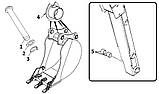 809/00176, 809/00129, 40/301610 Втулка 55*44,6*47 мм (швидкозйому) нижня трапеції (задній ківш-рукоятка) на JCB 3CX, 4CX, фото 4