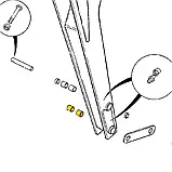 809/00176, 809/00129, 40/301610 Втулка 55*44,6*47 мм (швидкозйому) нижня трапеції (задній ківш-рукоятка) на JCB 3CX, 4CX, фото 3