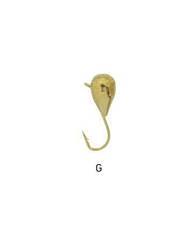 Мормишка вольфрамова Fishing ROI Крапля з вушком 4mm 1.02гр (gold, золотий) (10 шт) (400-11-04-G)