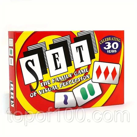 УЦІНКА! Настільна гра Сет / Set + правила УКРАЇНСЬКОЮ, фото 1