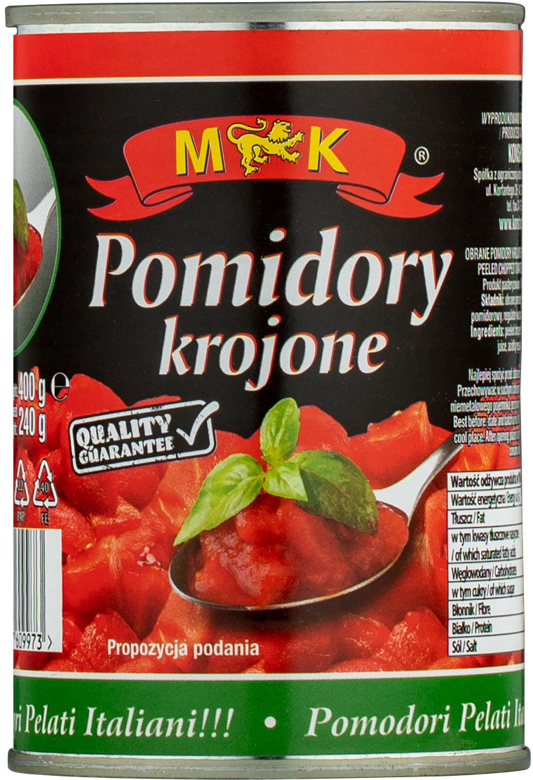 Помідори різані МК pomidory krojone у власному соку 400г.