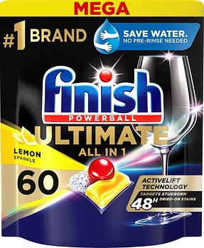Таблетки для посудомийних машин Finish Ultimate 60 шт