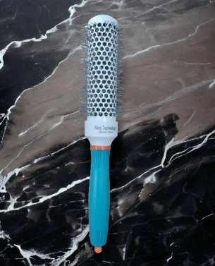 Термобраш керамічний з гачком для пробору для укладання волосся (діаметр 32), фото 1