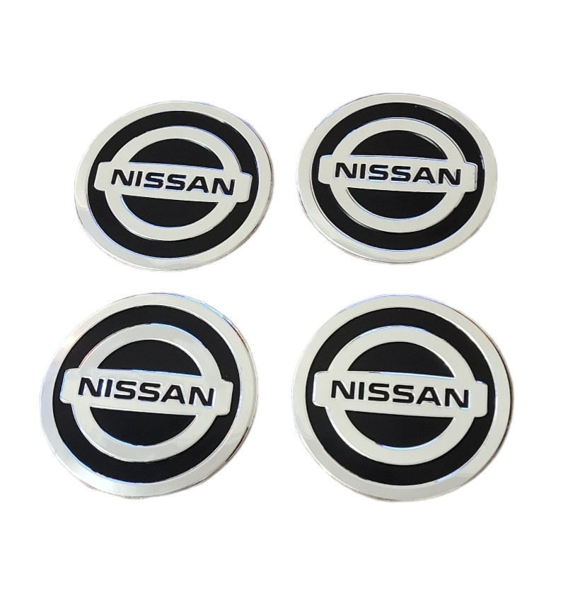 Наліпки на ковпачки, заглушки, накліпки на диски Nissan Ніссан  60 мм 4 шт