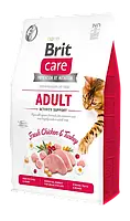 Сухий корм для котів Brit Care Cat GF Adult Activity Support 2 кг (курка і індичка)