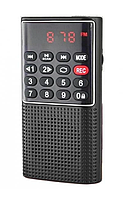 Портативный радиоприемник цифровой FM/MP3 EONKO L-328 Black