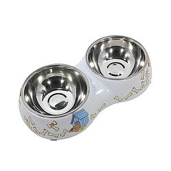 Миска для котів і собак Taotaopets WZ-1212 подвійна (5414-18120)