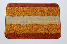 Килимок для ванної/туалету 40x60 см Комфорт Vonaldi 2518/orange