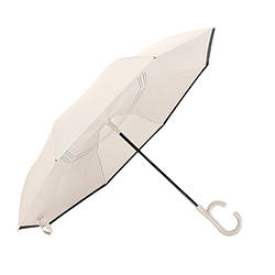 Жіноча парасолька навпаки Up-Brella 1166 Бежева (11203-64613)