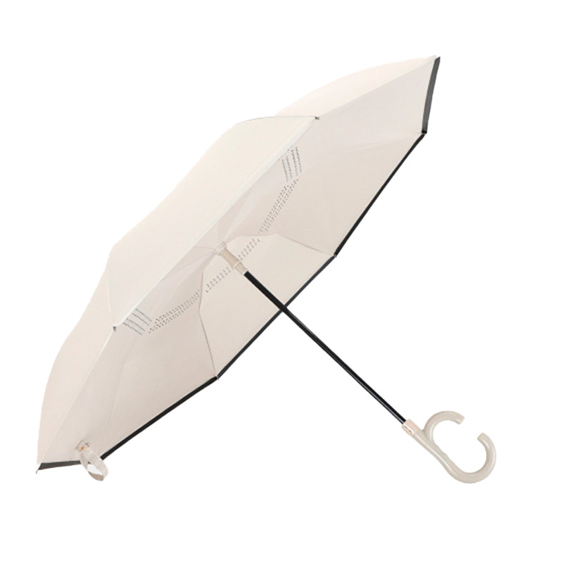 Жіноча парасолька навпаки Up-Brella 1166 Бежева (11203-64613), фото 1