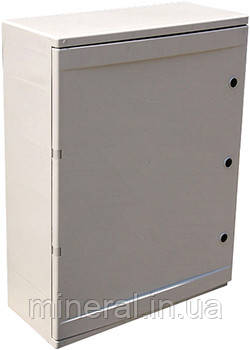 Шафа удароміцна з АБС-пластика e.plbox.210.280.130.8m.blank, 210х280х130мм, IP65 з панеллю під 8 мод, фото 1