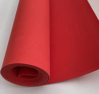 Фоамиран LUX в рулоне 1мм - 2.5м цвет красный