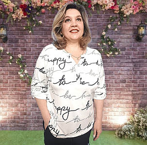 Жіноча велика блузка віскоза Новинка