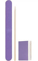 Одноразовий набір для манікюру DNKa Manicure file, buff, orange stick