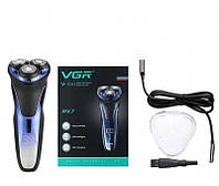 Електробритва VGR V-306 (LED-дисплей, Waterproof, Акумулятор 800 mАh, Живлення: мережа/акумулятор), фото 4