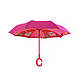 Дитяча парасолька зворотного складання Up-Brella Lucky Cat-Rose Red, фото 4