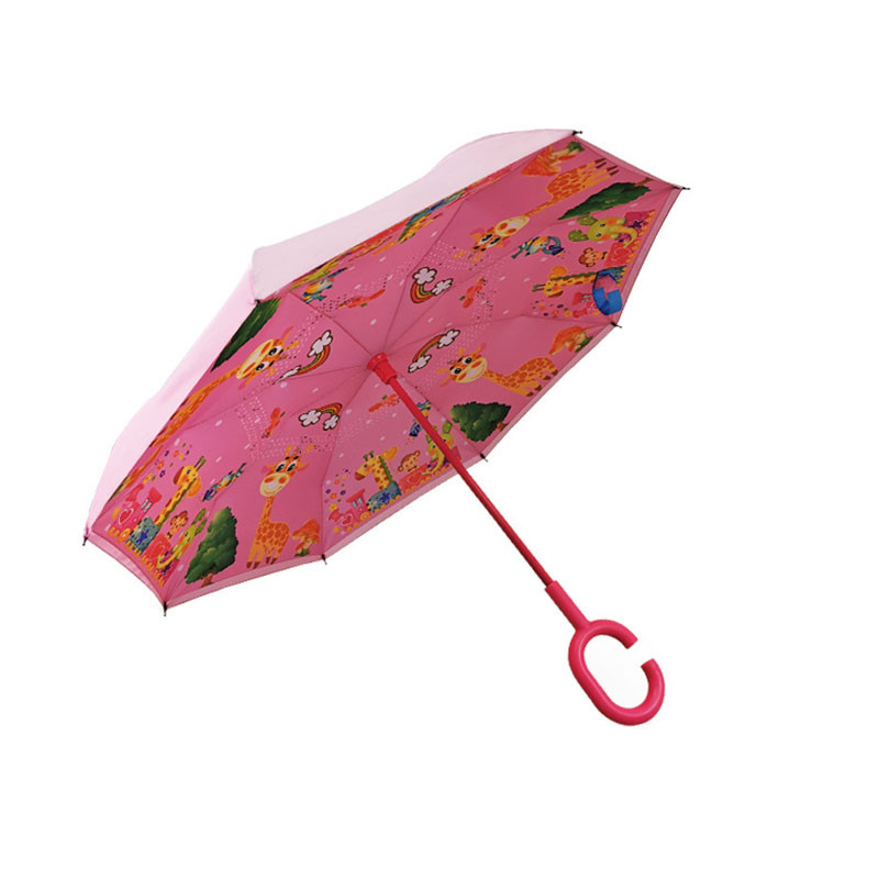 Дитяча парасолька зворотного складання Up-Brella Giraffe-Pink