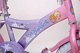 Чотириколісний велосипед для дівчинки з батьківською ручкою 12 дюймів від 2 до 5 років, фото 3