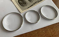 Хром кольца на ручки печки Skoda Rapid, материал: алюминий, Польша