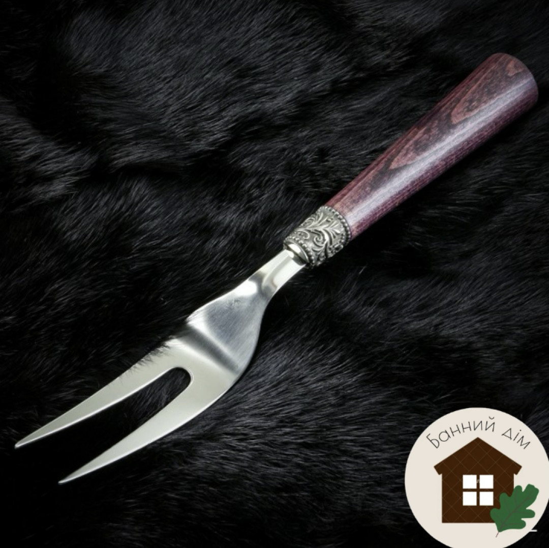 Вилка для зняття мʼяса «Бордо», бук, фото 1