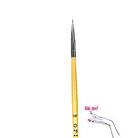 Тонкий пензлик OPI з дерев'яною ручкою - для розпису N000