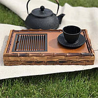Чабань бамбуковая "Кобе", столик для чайной церемонии, 30х17х4,5см