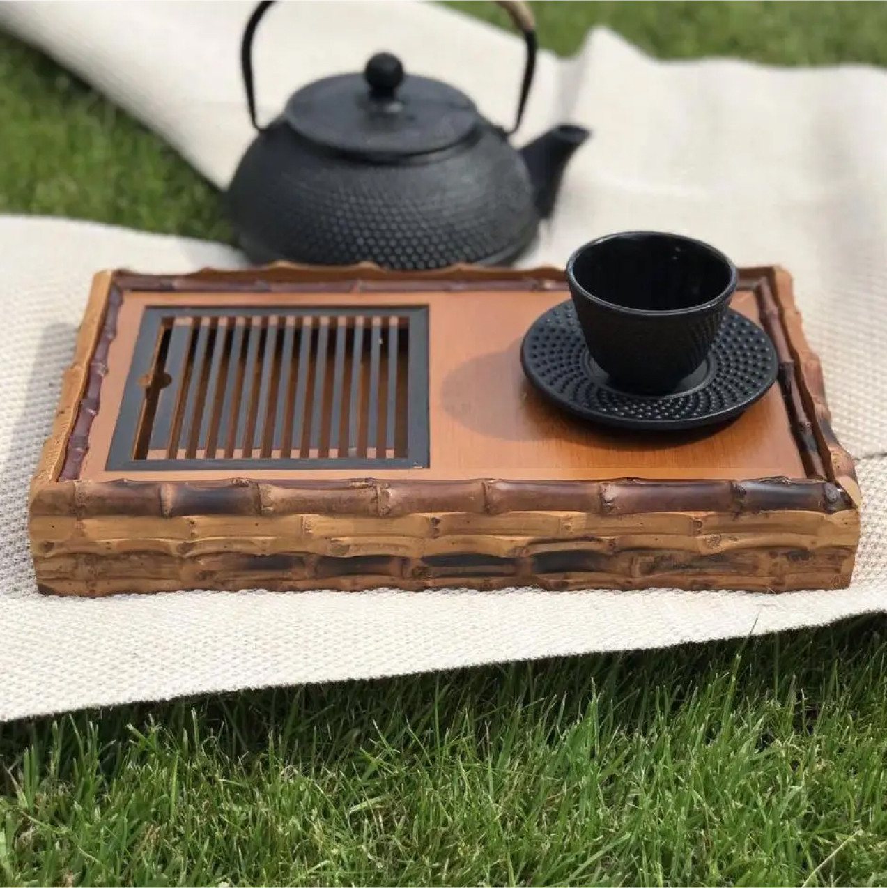 Чабань бамбукова "Кобе", столик для чайної церемонії, 30х17х4,5см