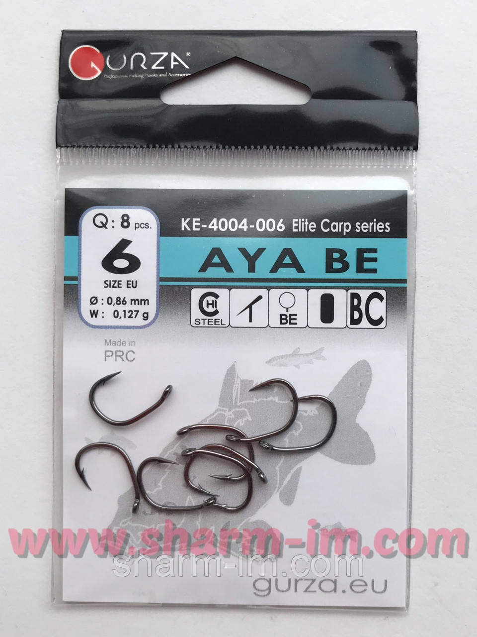 Гачки Gurza AYA BRAZED EYE BC No6 Ке-4004-006