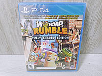 Диск с игрой Worms Rumble для PS4 / Новый