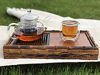 Бамбуковая чабань для чайной церемонии "Кобе", 30х17х4,5см