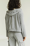 Молодіжна вельветова куртка коротка із якісної італьйської тканини 42-52 розміри різні кольори сіра, фото 4