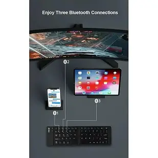 Мініскладана Bluetooth-сумісна клавіатура для iPad, Android, Windows, iOS, телефона, планшета, TV