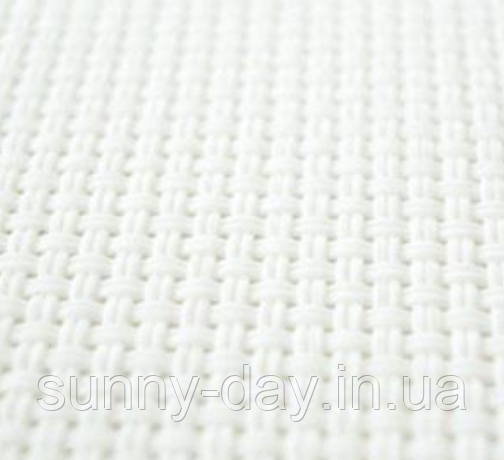 Вінілова канва 14ct молочно біла 50х50см, фото 1