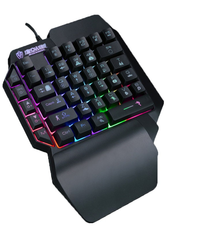 Ігрова дротова клавіатура з підсвіткою Sundy PUBG Mobile Keyboard G01 USB Black, фото 1