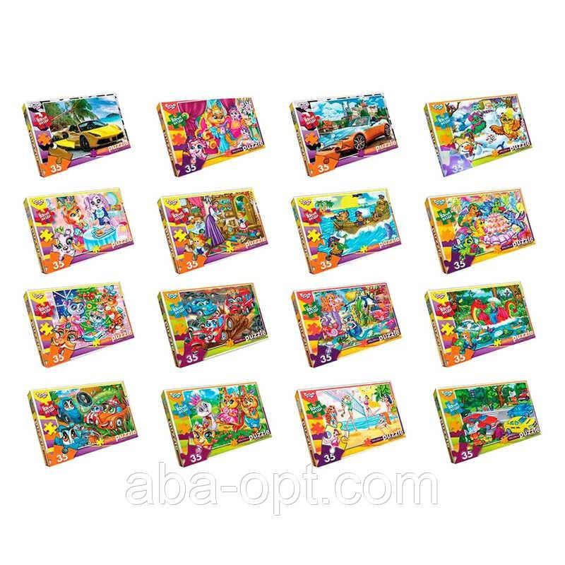 Гра Пазли м’які 35 ел. с.9 S35-09-01,02,03,04...16 (16) ВИДАЄТЬСЯ ТІЛЬКИ МІКС ВИДІВ, "Danko Toys", у коробці, фото 1