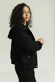 Молодіжна вельветова куртка коротка із якісної італьйської тканини 42-52 розміри різні кольори чорна