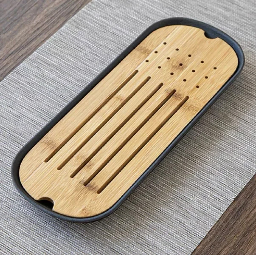 Дерев'яна чабань для чайної церемонії "Тайнань", 40х14х3см