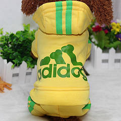 Комбінезон для собак Pet Style "Adidog" Жовтий XS
