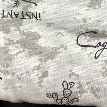 Кулір стрейч преміум класу з принтом мить