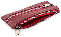 Бордовая кожаная ключница-кошелёк Marco Coverna 017-4 Отличное качество