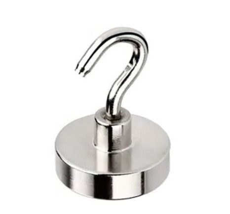 Магніт неодимовий пошуковий із гачком 48x11.5мм N52 до 48 кг, фото 1